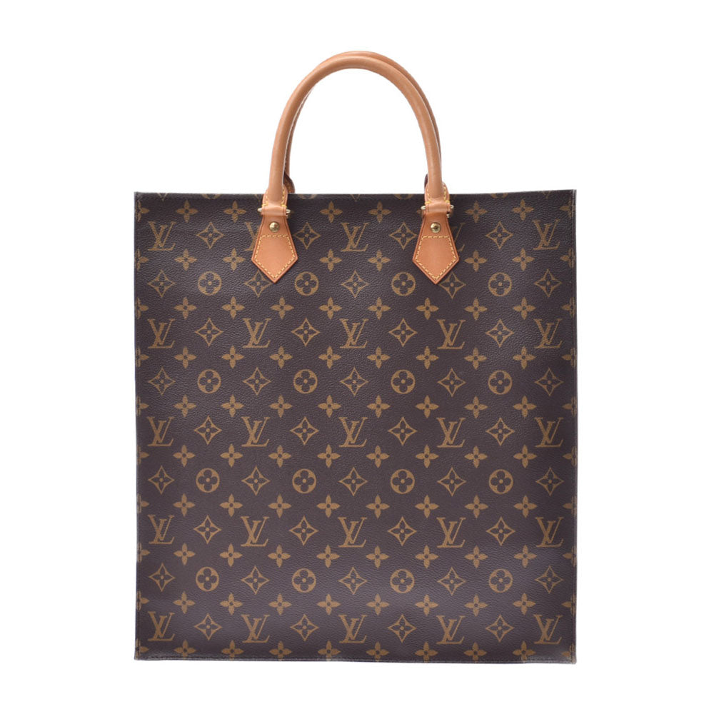 Used Louis Vuitton Tote Bag/Pvc/Brw/Allover Pattern/Sac Plastic