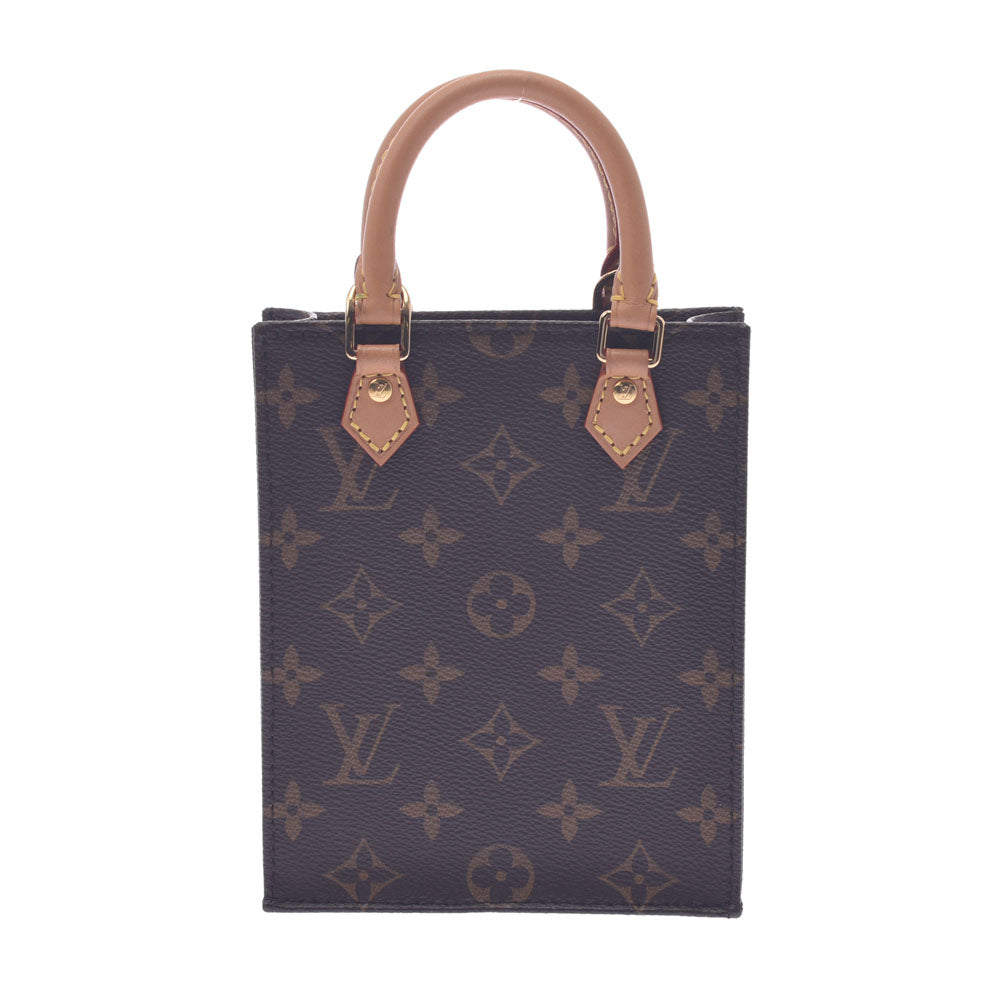 LOUIS VUITTON ルイヴィトン モノグラム プティット サックプラ 2WAYバッグ ブラウン M69442 レディース モノグラムキャンバス  ハンドバッグ ABランク 中古 - 激安の