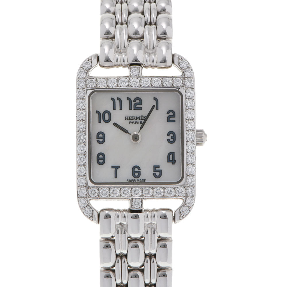 エルメスケープコッド ダイヤベゼル レディース 腕時計 CC1.192 