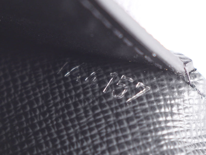 ルイヴィトン オーガナイザードゥポッシュ ストライプ 黒 M64017 メンズ 本革 カードケース 未使用 美品 LOUIS VUITTON 中古 銀蔵