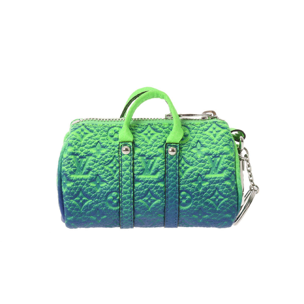 Louis Vuitton MP3453 Puzzle Friends Bag Charm & Key Holder, Blue, One Size