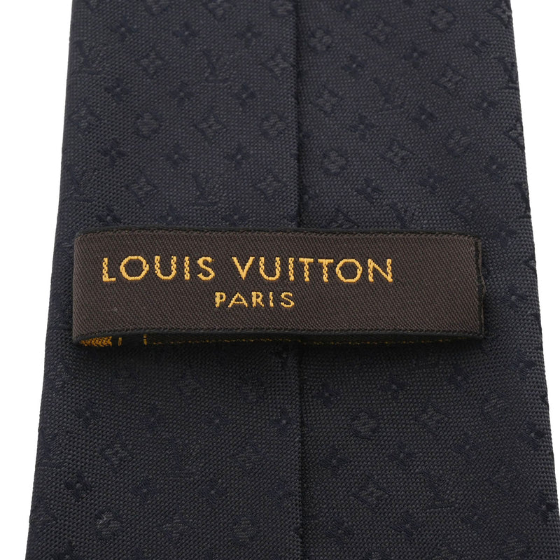 LOUIS VUITTON ルイヴィトン ネクタイ 黒 メンズ シルク100％ ネクタイ 未使用 銀蔵