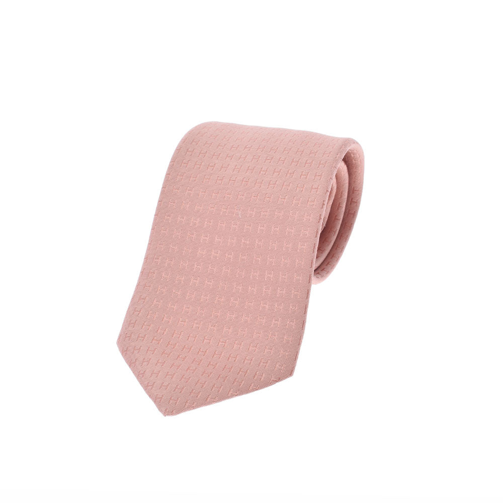 エルメス HERMES ネクタイ H柄 ピンク 外箱付対応させて頂きます