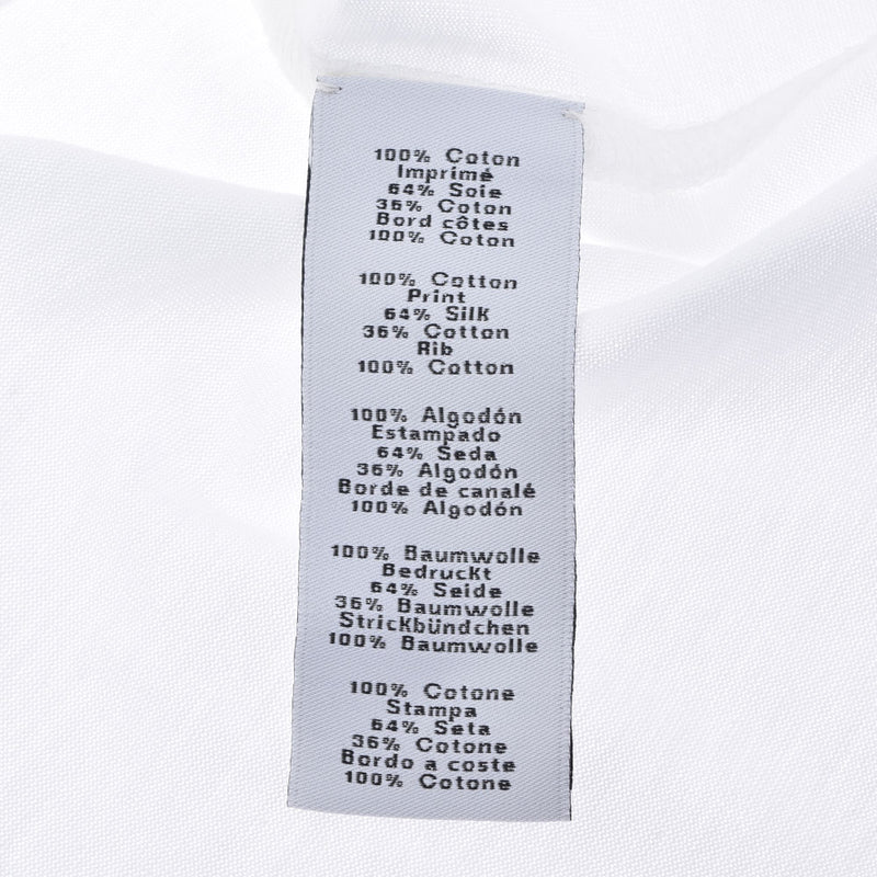 HERMES エルメス クルーネック Tシャツ プリントパッチ 白 サイズL メンズ コットン100％ 半袖シャツ 新品 銀蔵
