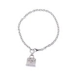 [Summer Selection 300,000 or more] HERMES [Hermes] Amulet Birkin 17cm Diamond 0.44ct Bracelet/K18WG Unisex