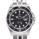 TUDOR Toodle Prince Date Mini Sub 73190 Boys SS Watch Automatic Black Dial A Rank used Ginzo