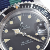 TUDOR toodle sub -marina 79090 Men's SS/Nylon Watch Automatic Black Dial AB Rank Used Ginzo