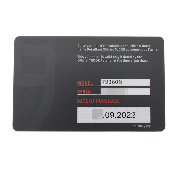 チューダー / チュードル ブラックベイ クロノ 79360N 黒 メンズ 腕時計 自動巻き 銀蔵