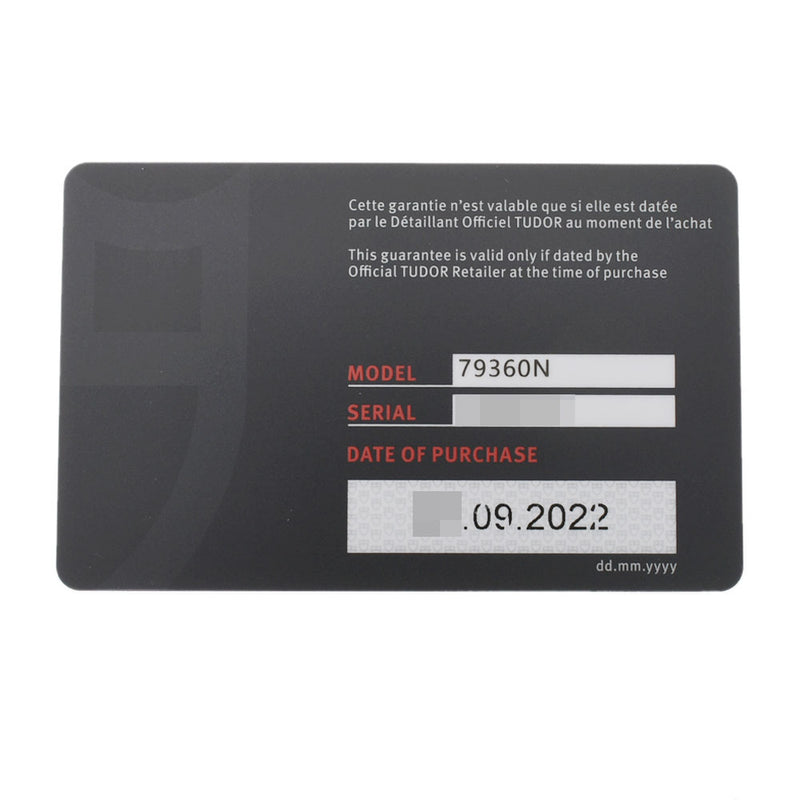 チューダー / チュードル ブラックベイ クロノ 79360N 黒 メンズ 腕時計 自動巻き 銀蔵