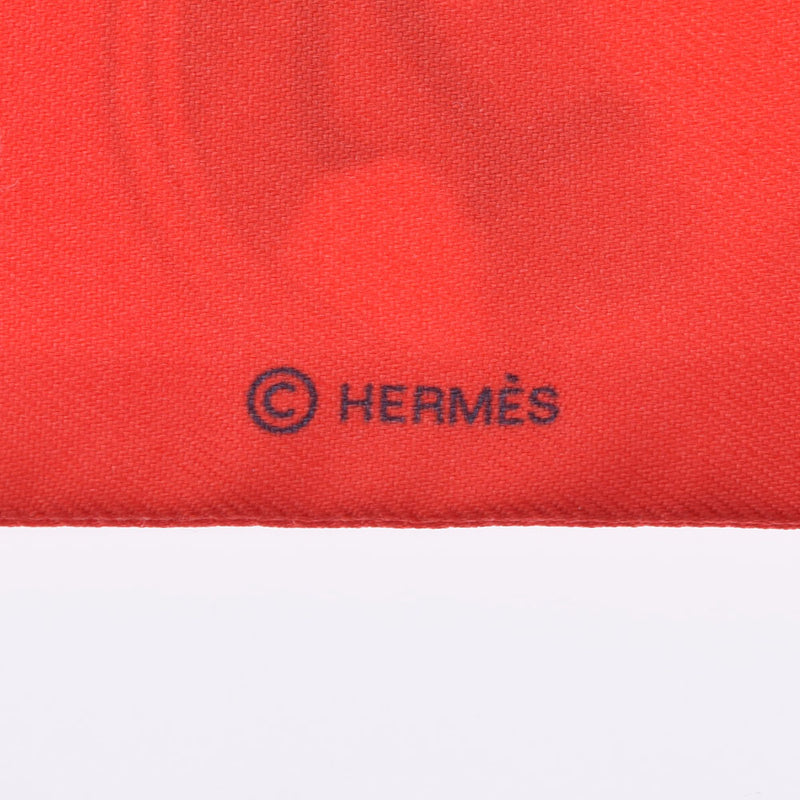HERMES エルメス ツイリー ティータイム 新タグ 赤 レディース シルク100％ スカーフ 未使用 銀蔵