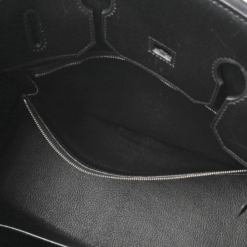 エルメスバーキン 35 ポタモス 黒/赤 パラジウム金具 □K刻印(2007年頃