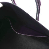 HERMES エルメス バーキン 25 アメジスト パラジウム金具 □R刻印(2014年頃) レディース ニロティカス ハンドバッグ ABランク 中古 銀蔵