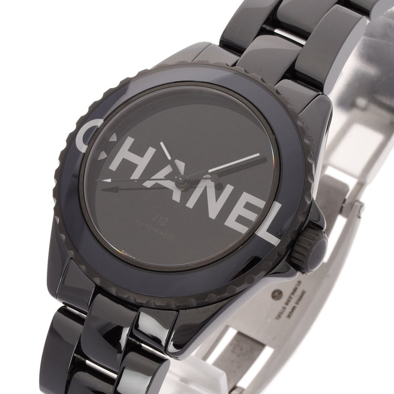 CHANEL シャネル J12 ウォンテッド ドゥ シャネル H7418 メンズ 黒セラミック 腕時計 自動巻き ブラック文字盤 Aランク 中古 銀蔵