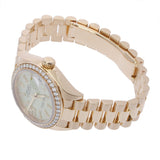 ロレックス デイトジャスト 28 ダイヤベゼル 279138RBR ランダム番 グリーン レディース 腕時計 自動巻き 中古 銀蔵