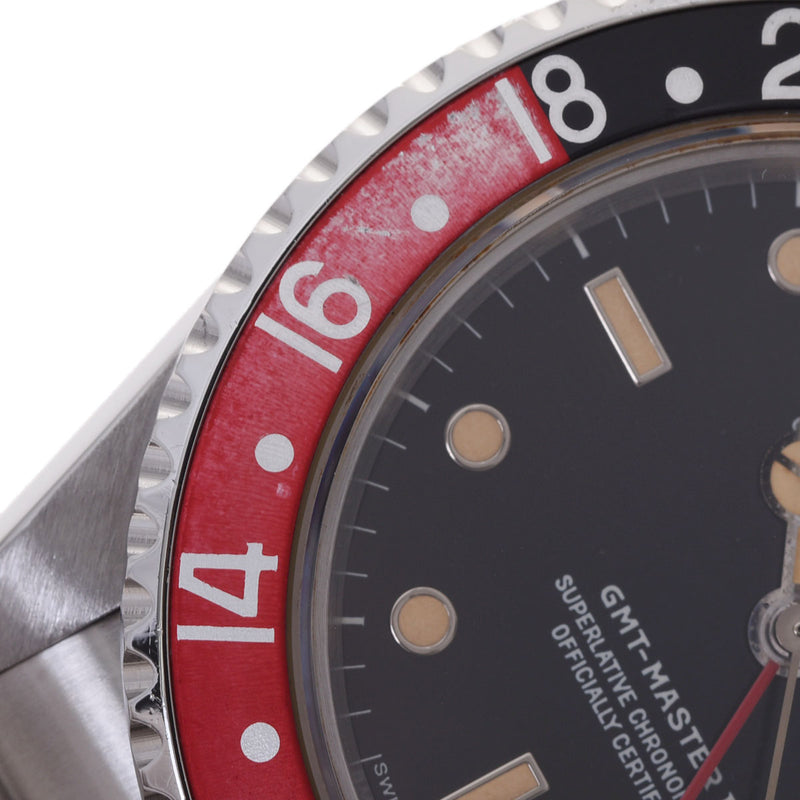 ROLEX ロレックス GMTマスター2 ファットレディ トリチウム 16760 メンズ SS 腕時計 自動巻き ブラック文字盤 Aランク 中古 銀蔵