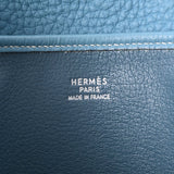 HERMES エルメス クリスティーヌ ブルージーン パラジウム金具 □A刻印(1997年頃) レディース トリヨンクレマンス ショルダーバッグ ABランク 中古 銀蔵