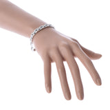 CARTIER カルティエ マイヨンパンテール ファイン 3連 パヴェダイヤ レディース K18ホワイトゴールド WG ブレスレット Aランク 中古 銀蔵