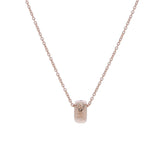 Ponte Vecchio ポンテヴェキオ ロトンド  ピンクサファイア 0.12ct  ダイヤ0.03ct - - レディース K18ピンクゴールド ネックレス Aランク 中古 銀蔵