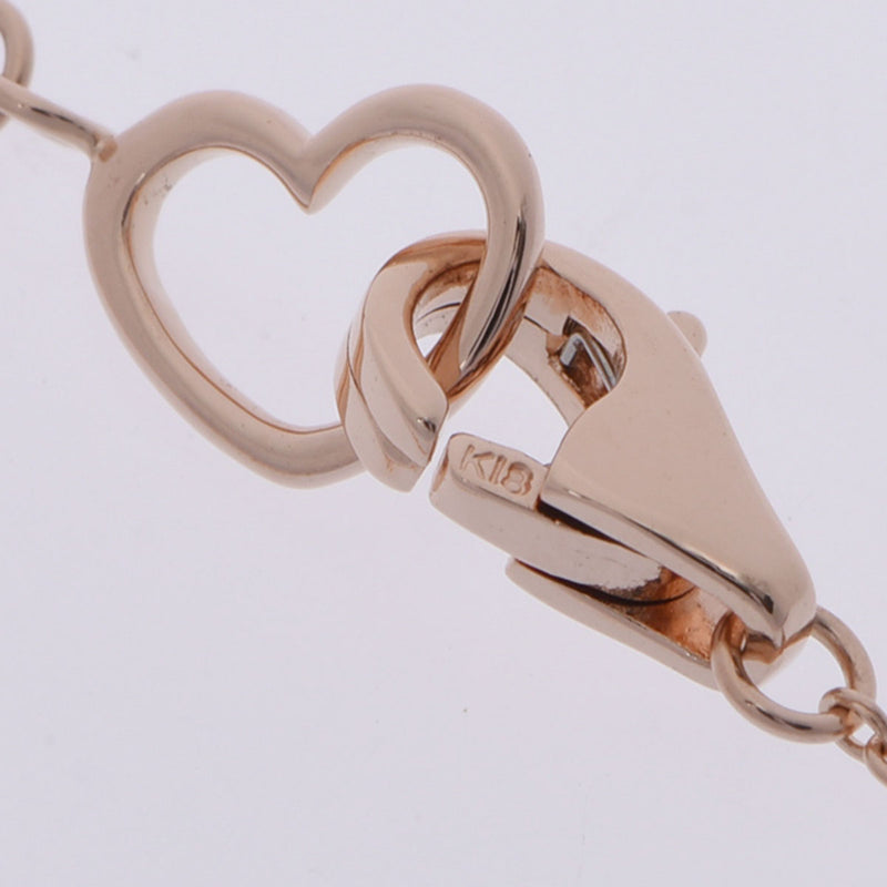 Ponte Vecchio ポンテヴェキオ ロトンド  ピンクサファイア 0.12ct  ダイヤ0.03ct - - レディース K18ピンクゴールド ネックレス Aランク 中古 銀蔵