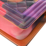 CHANEL シャネル ボーイシャネル チェーンショルダー 20cm マーブル レディース ラムスキン ショルダーバッグ Aランク 中古 銀蔵