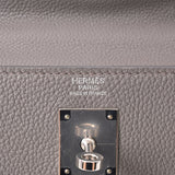 HERMES エルメス ケリー32 内縫い エタン シルバー金具 D刻印(2019年頃) レディース トゴ 2WAYバッグ Aランク 中古 銀蔵