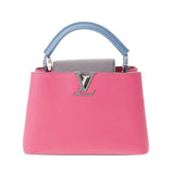 LOUIS VUITTON ルイヴィトン カプシーヌ BB 2WAY フューシャ/シエル M52990 レディース キャンバス レザー ハンドバッグ Aランク 中古 銀蔵