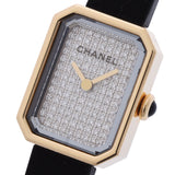 CHANEL シャネル プルミエール ヴェルヴェット H6126 レディース YG/ラバー 腕時計 クオーツ ダイヤ文字盤 Aランク 中古 銀蔵
