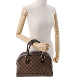 LOUIS VUITTON ルイヴィトン ダミエ ドゥオモ ブラウン N60008 レディース ダミエキャンバス ハンドバッグ Aランク 中古 銀蔵