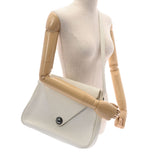 HERMES エルメス クリスティーヌ 白 □E刻印(2001年頃) レディース ダルメシアン ブッフルスキッパー ショルダーバッグ ABランク 中古 銀蔵