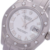 ロレックス デイトジャスト パールマスター 12Pダイヤ 80319NR K番(2001年頃製造) ホワイトシェル レディース 腕時計 自動巻き 中古 銀蔵