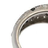 no brand ノーブランド ダイヤ1.513ct ブラックダイヤ 一粒ダイヤ ハーフエタニティ 13号 レディース Pt900プラチナ リング・指輪 Aランク 中古 銀蔵