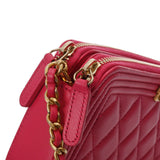 CHANEL シャネル ボーイシャネル チェーンウォレット ピンク A84069 レディース ラムスキン チェーンウォレット Aランク 中古 銀蔵