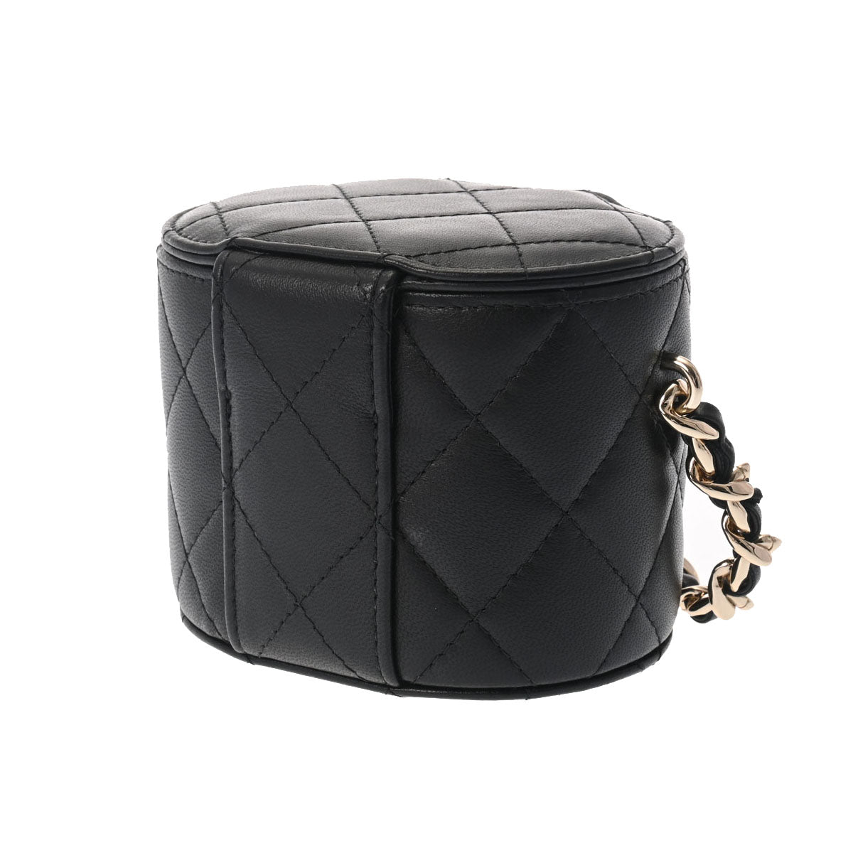CHANELシャネル マトラッセ チェーンショルダーバッグ バニティ ラムスキン シャネル ミニバニティ チェーンショルダー 42976 ブラック レディース