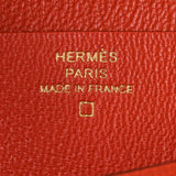 HERMES エルメス ベアンスフレ  オレンジポピー ゴールド金具 X刻印(2016年頃) レディース アリゲーター 長財布 未使用 銀蔵