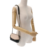 CHANEL シャネル ガブリエルドゥシャネル ベージュ/黒 レディース レザー ショルダーバッグ Aランク 中古 銀蔵