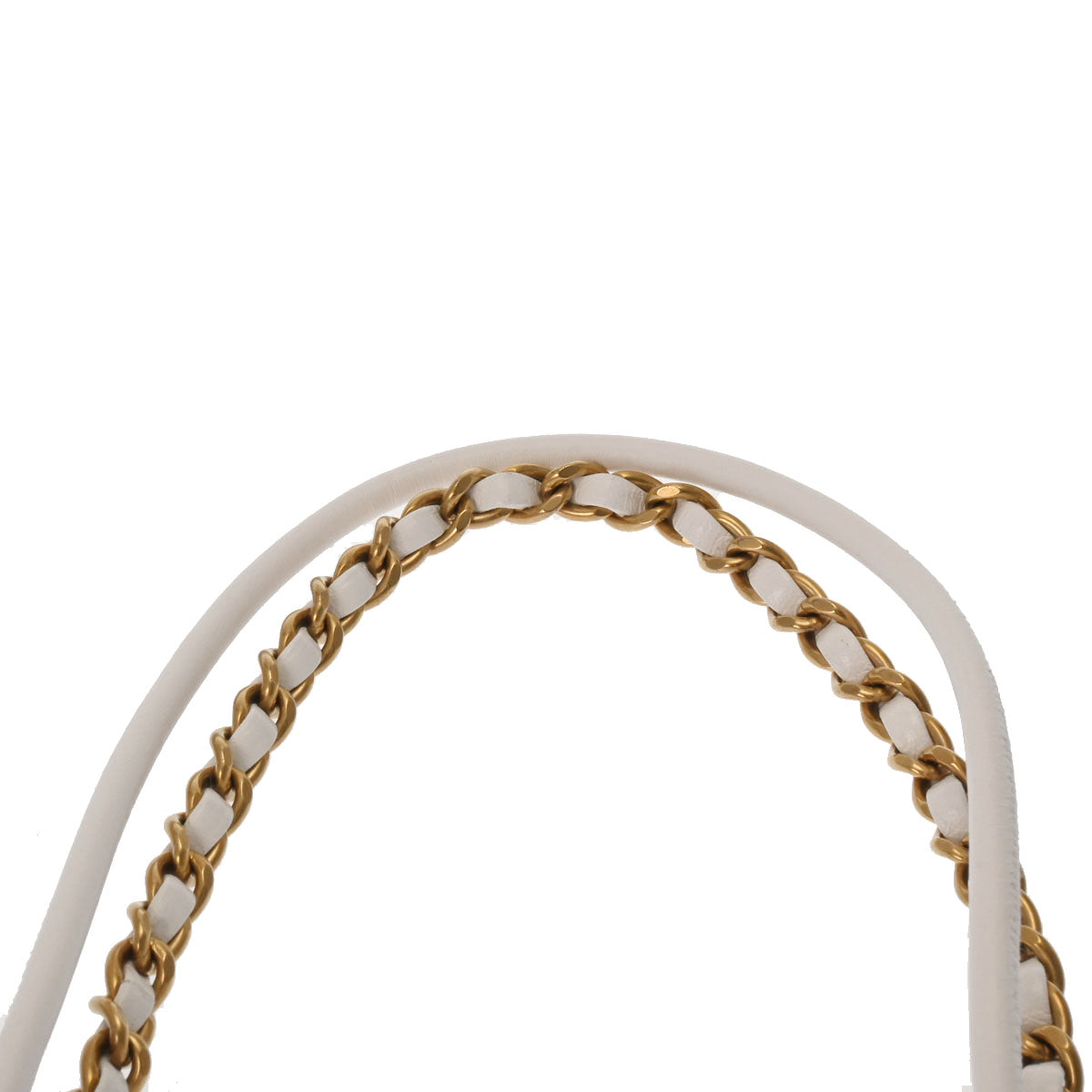 シャネルCHANEL22 ミニショルダーバッグ ホワイト ゴールド金具 
