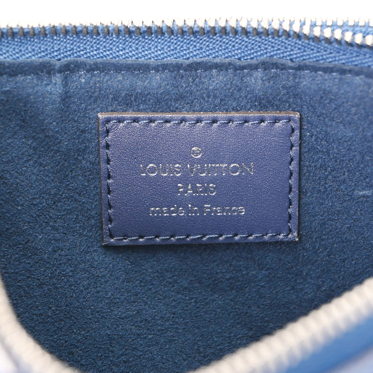 ルイヴィトンエスカル ポシェットドゥーブルジップ ブルー ユニ