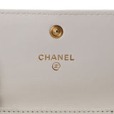 CHANEL シャネル シャネル19 フラップコインパース チェーンショルダー 白 AP1787 レディース ラムスキン コインケース 新同 中古 銀蔵
