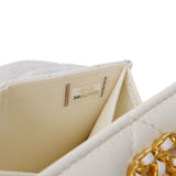 CHANEL シャネル シャネル19 フラップコインパース チェーンショルダー 白 AP1787 レディース ラムスキン コインケース 新同 中古 銀蔵