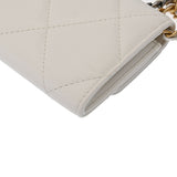 CHANEL シャネル シャネル19 フラップコインパース チェーンショルダー 白 AP1787 レディース ラムスキン コインケース 新同 中古 銀蔵