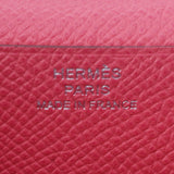 HERMES エルメス ベアンスフレ  ローズアザレ パラジウム金具 X刻印(2016年頃) レディース ヴォーエプソン 長財布 Bランク 中古 銀蔵