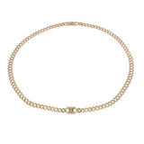 CELINE セリーヌ マカダム チェーン - レディース K18イエローゴールド ネックレス Aランク 中古 銀蔵