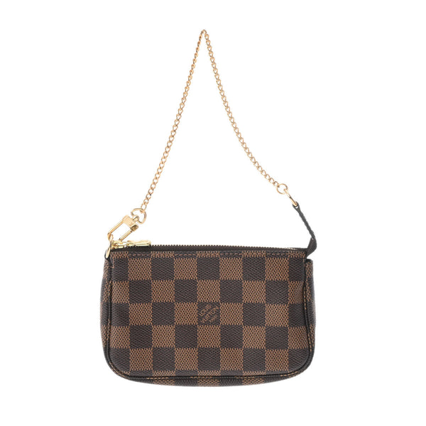 LOUIS VUITTON ルイヴィトン ダミエ ミニアクセサリーポーチ ブラウン N58009 レディース ダミエキャンバス アクセサリーポーチ 新同 中古 銀蔵