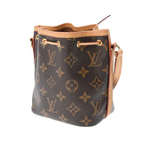 LOUIS VUITTON ルイヴィトン モノグラム ナノノエ ブラウン M81266 レディース モノグラムキャンバス ショルダーバッグ Aランク 中古 銀蔵