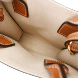 CELINE セリーヌ スモール バーティカル カバ 2WAY ブラウン 192082 レディース キャンバス レザー ハンドバッグ Aランク 中古 銀蔵