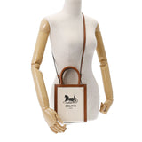 CELINE セリーヌ スモール バーティカル カバ 2WAY ブラウン 192082 レディース キャンバス レザー ハンドバッグ Aランク 中古 銀蔵