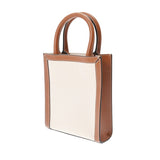 CELINE セリーヌ スモール バーティカル カバ 2WAY ブラウン 192082 レディース キャンバス レザー ハンドバッグ Aランク 中古 銀蔵