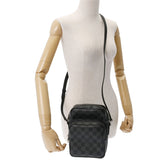 LOUIS VUITTON ルイヴィトン ダミエ グラフィット レム ブラック N41446 メンズ ダミエグラフィットキャンバス ショルダーバッグ Aランク 中古 銀蔵