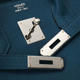 HERMES エルメス バーキン 35 コバルト □Q刻印(2013年頃) ユニセックス トゴ ハンドバッグ Aランク 中古 銀蔵