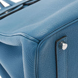 HERMES エルメス バーキン 35 コバルト □Q刻印(2013年頃) ユニセックス トゴ ハンドバッグ Aランク 中古 銀蔵